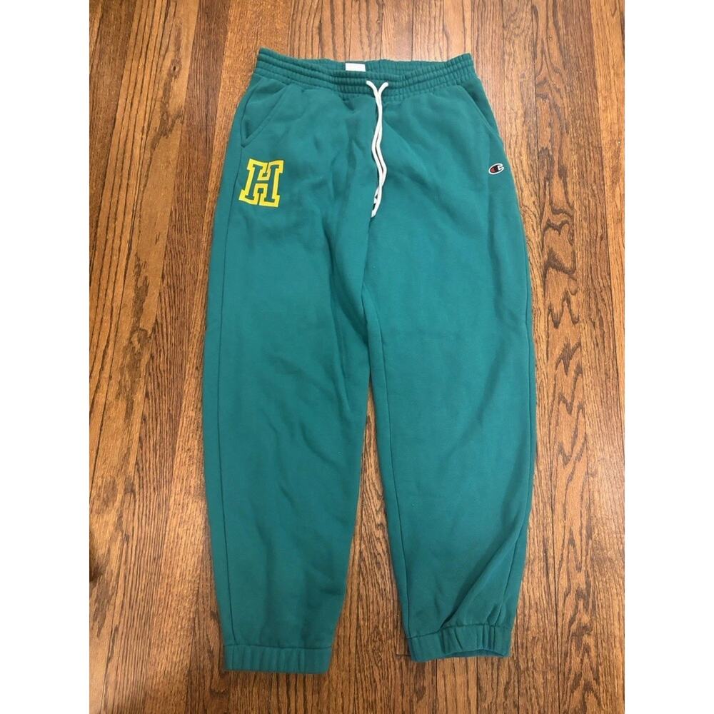 Champion x Stranger Things Hawkins High Medium Sweatpants‎ Green Yellow